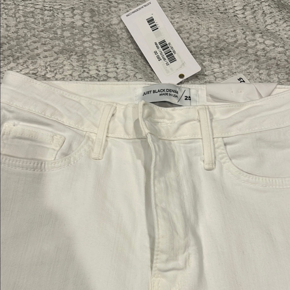 Just Black White Boot Cut Flare Pants